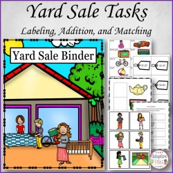 Yard Sale Tasks Labeling, Addition and Matching
